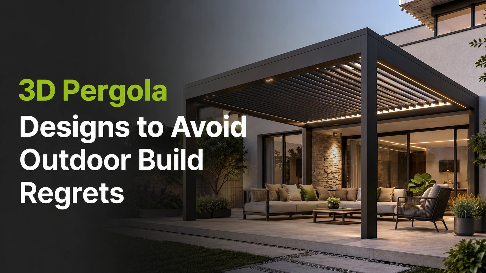 3D Pergola Designs to Avoid Outdoor Build Regrets 3D Pergola Designs to Avoid Outdoor Build Regrets